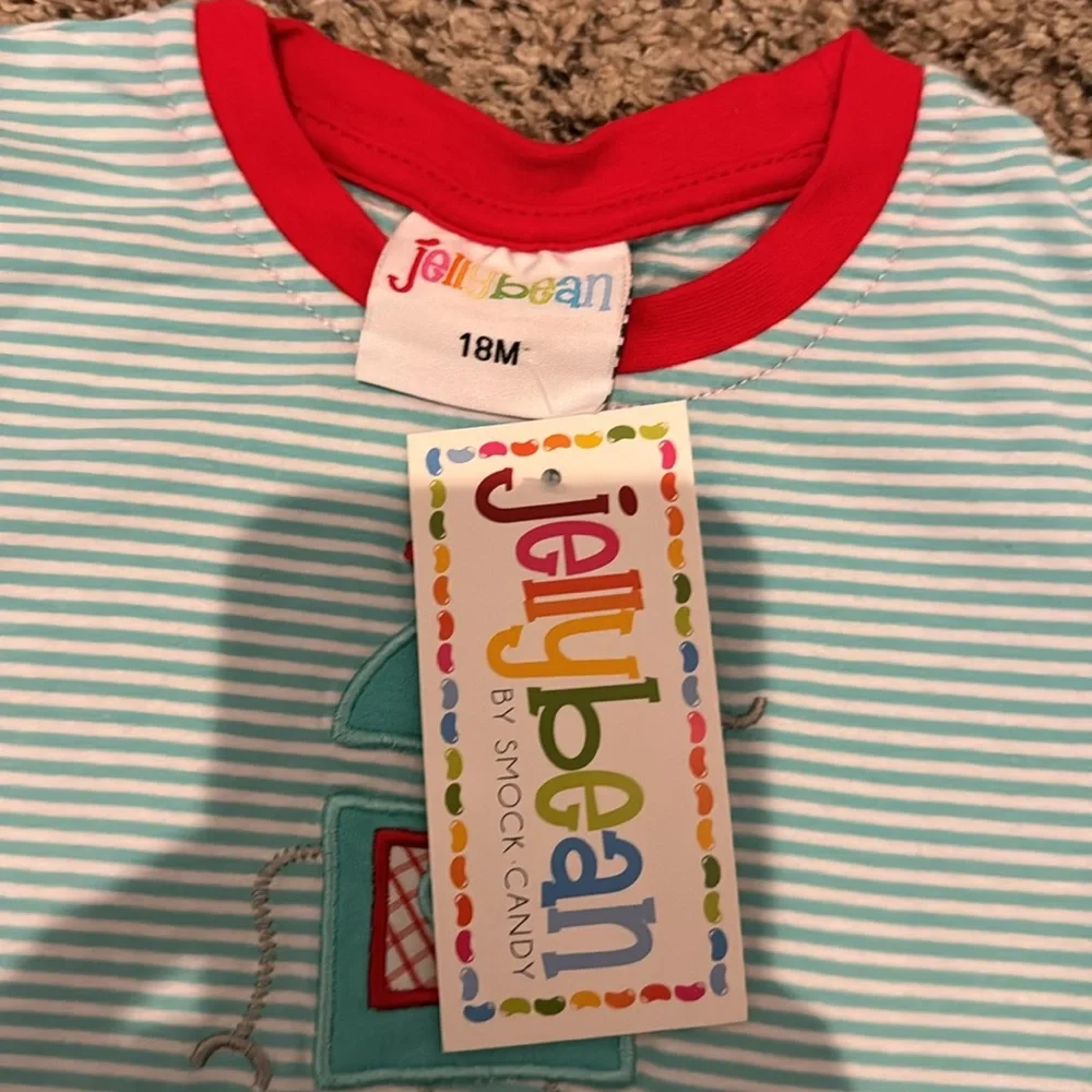 Jelly Bean no with tags little boys valentine shirt - Picture 3 of 3